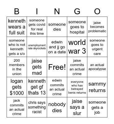 2022 bingo within my friends Bingo Card
