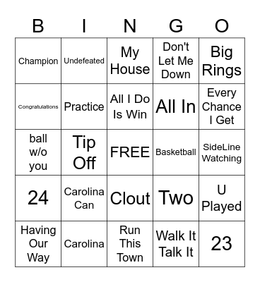 Rivalry Week #1 Bingo Card