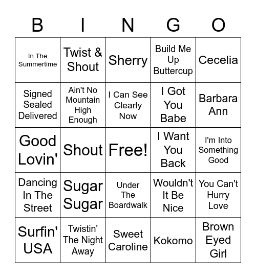 Tavern #1 Bingo Card