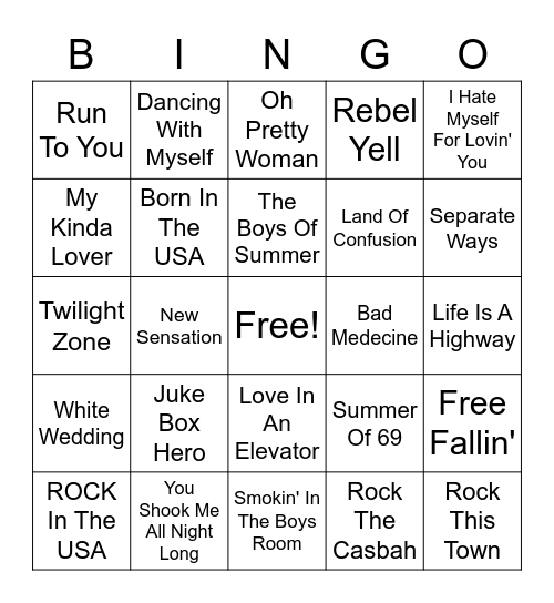 Tavern #3 Bingo Card