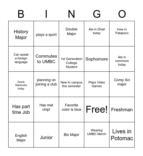 Bingo Card