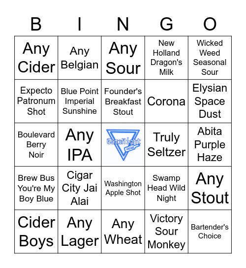 Craft Beer Bingo Card