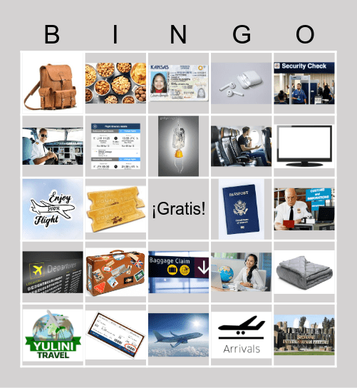 En el aeropuerto Bingo Card