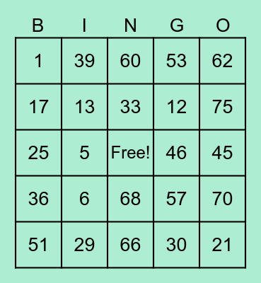 Ijara - Wisteria Bingo Card