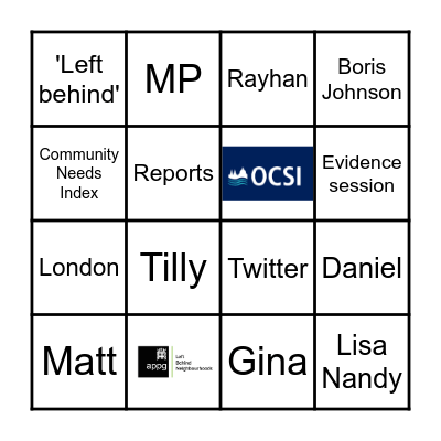 Policy bingo Card