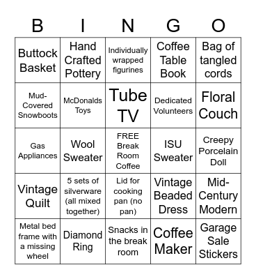 OVERFLOW BINGO Card