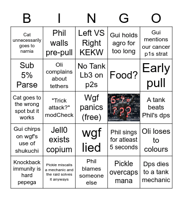 Best Available Bingo Card