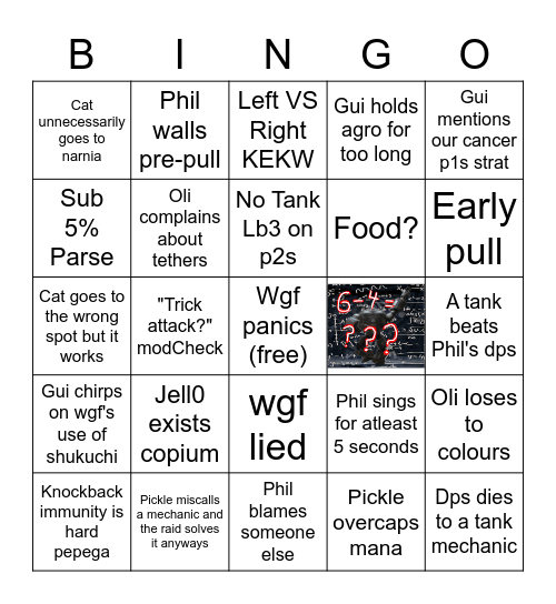 Best Available Bingo Card