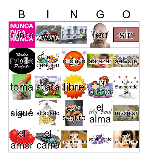 Felicia y Fernando - un cuento de amor Bingo Card