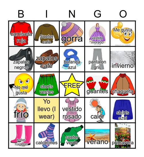 LA ROPA Bingo Card