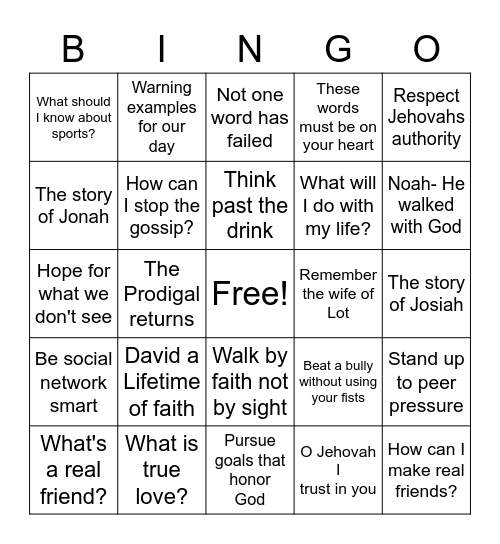 Bingo Card