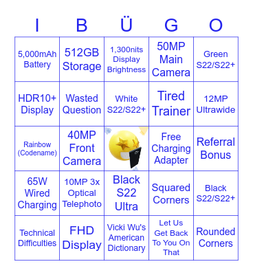 IBÜGO: The One With Rainbows Bingo Card