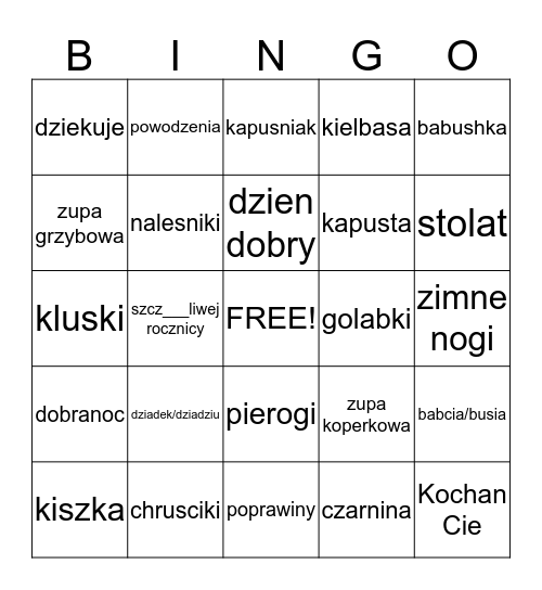 Happy 70th Birthday Bingo Card