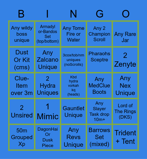 Dreamers Bingo #2 Bingo Card