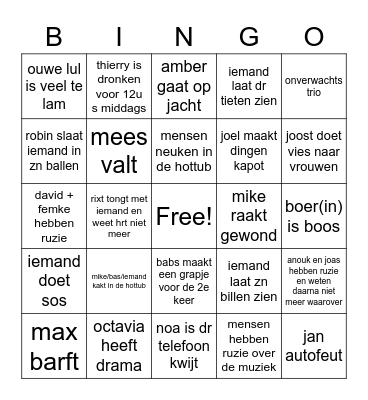 weekenddddUntitled Bingo Card