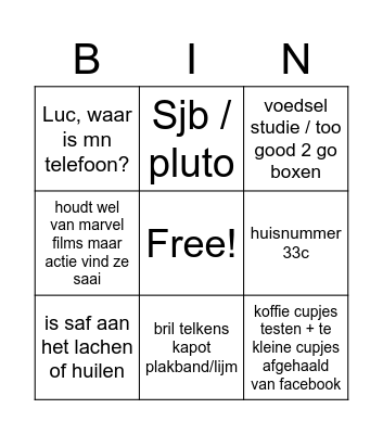 Bingo Card