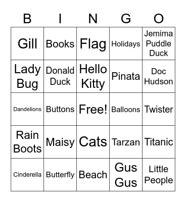 20 Years of Anna Bingo Card