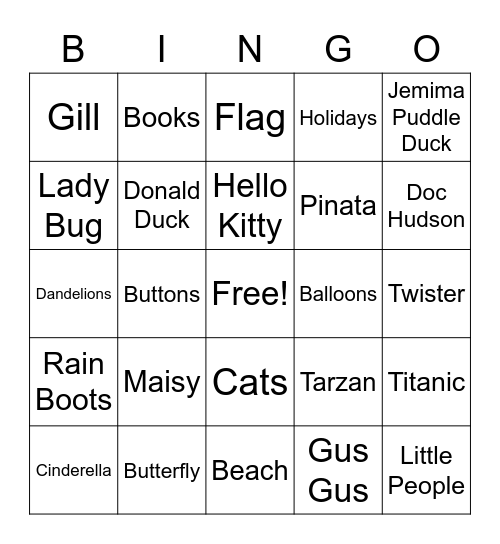 20 Years of Anna Bingo Card