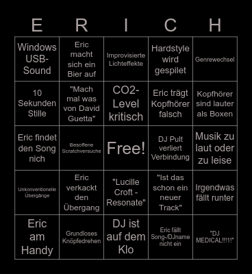 DJ MEDICAAAL!!! Bingo Card