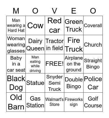 Florida Bond Bingo Card