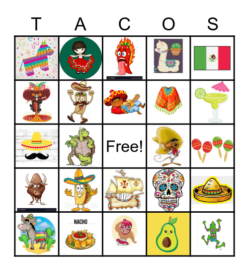 Mexico Independence Bingo Card