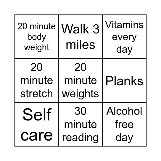 Week 3 Bingo Card