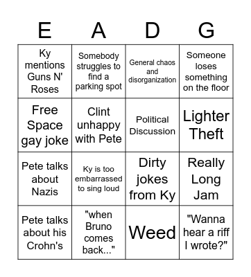 Lover of Eve Bingo Card