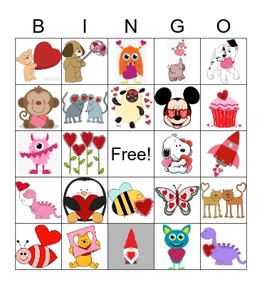 Valentine's Bingo Card