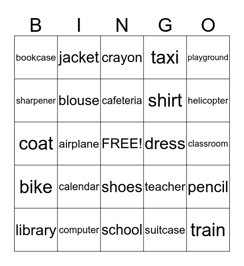 Camp Can-Do Bingo Card