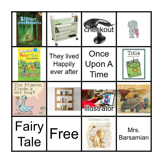 LIBRARY Bingo Card