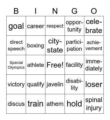 5a L 25-27 Bingo Card