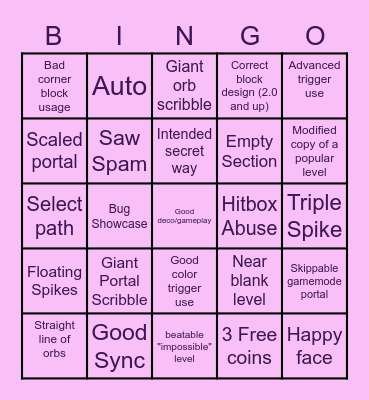 Recent Tab Bingo Card