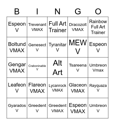 Pullbox Pokemon BINGO 5/PULL Bingo Card