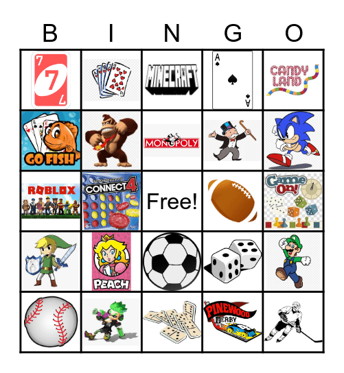 Oh The GAMES We Play! Bingo Card