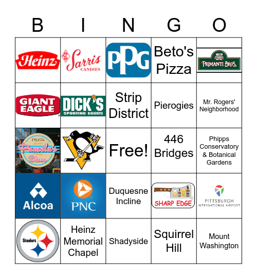 #2 CMU Pittsburgh Living ("C" to win) Bingo Card