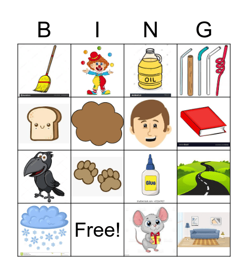 Phonics Bingo Card