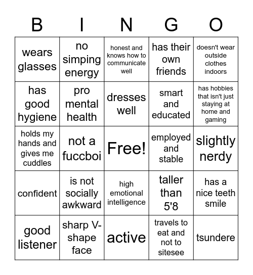 dis my manz Bingo Card