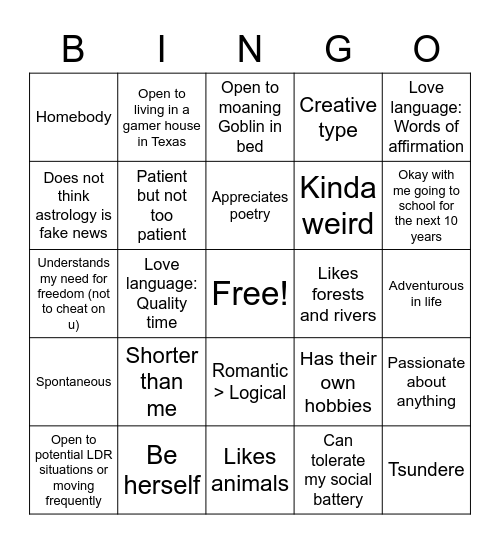 Bingo Card