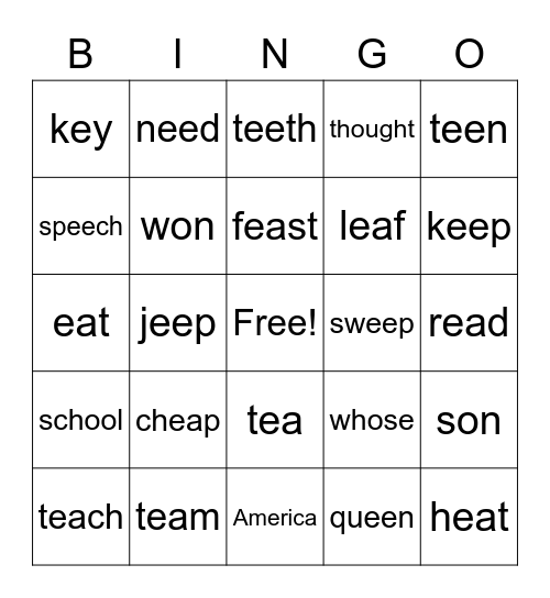 Unit 11 Week 1 Bingo Card