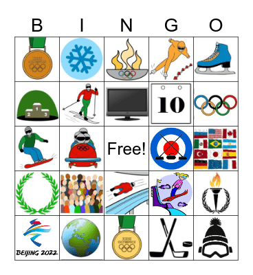 Winter Olympics BINGO Card