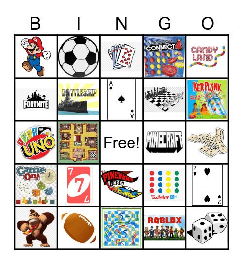 OH The Games we will play 2 Bingo Card