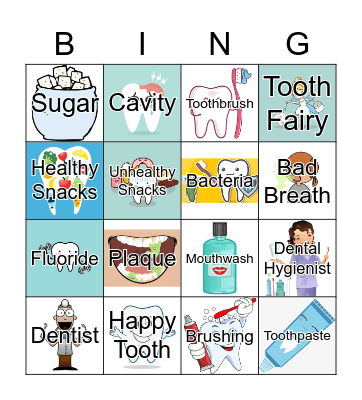 Dental Hygiene BINGO Card