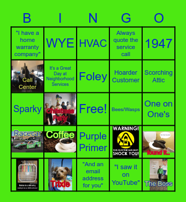 Neighborhood BINGO Card