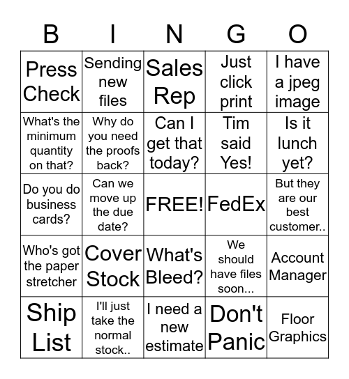 RoArk Bingo Card