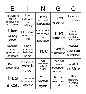 MRES Leadership Conference BINGO Card