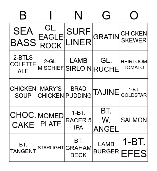 Momed Bingo Card