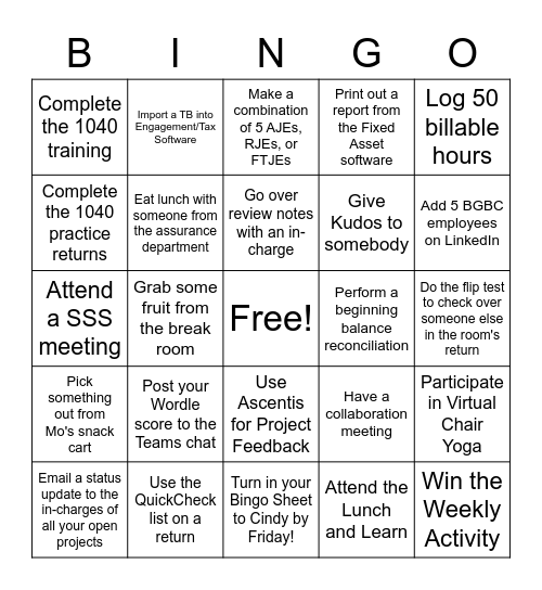 BGBC Bingo Week 5 & 6 Bingo Card