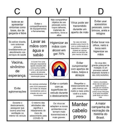 Biossegurança Bingo Card