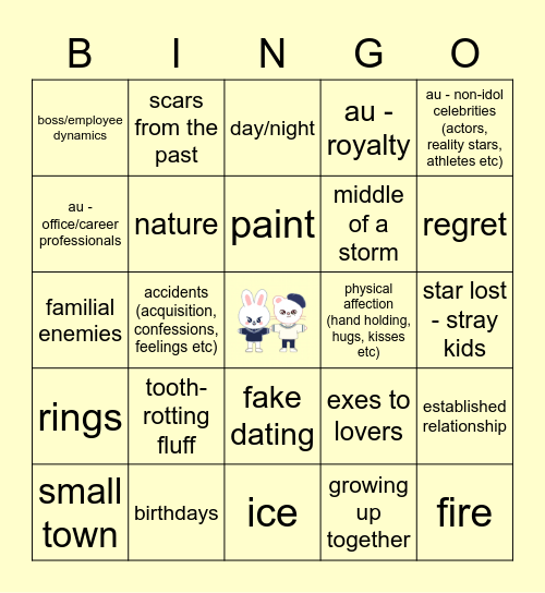 HYUNHO Bingo Card