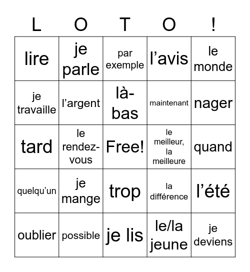 2hv vocalijst H4 Bingo Card